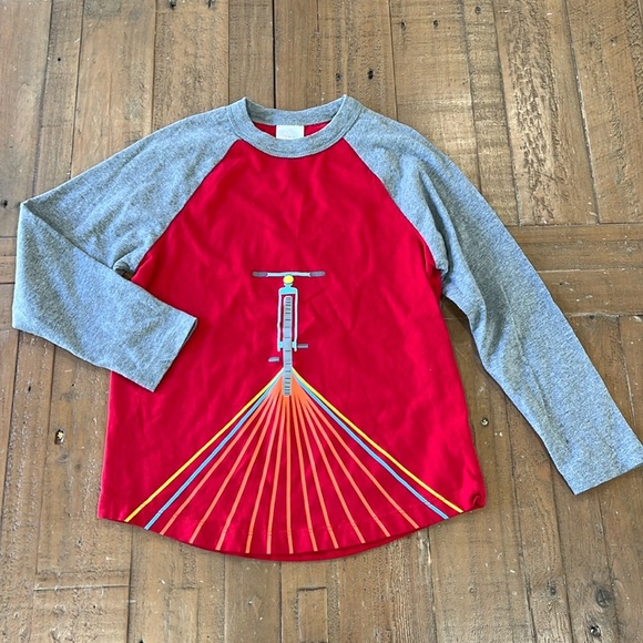 Hanna andersson bicycle raglan tee - Picture 1 of 5